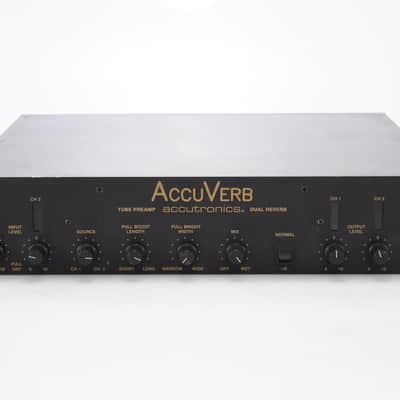 Accutronics AccuVerb Tube Line Preamp Dual Channel Spring Reverb Unit #52589 image 2