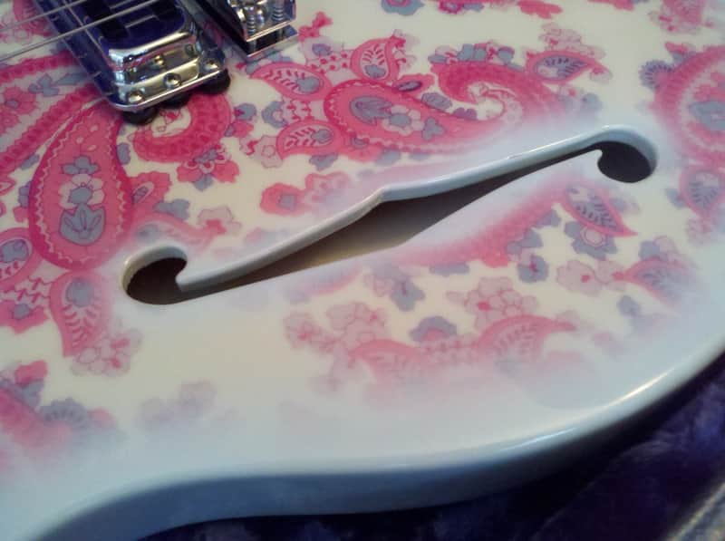 FS/T '99 Rickenbacker Rose Morris Model 1997 Custom Blue Boy Paisley image 1