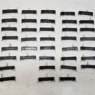 Used Set of 37 Original ARP Avatar Sliders for Refurbishing