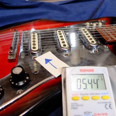 c. 1963 Demian Bizarre MIJ Japanese Guitar. Very early Fujigen. Works, but sold AS-IS image 11