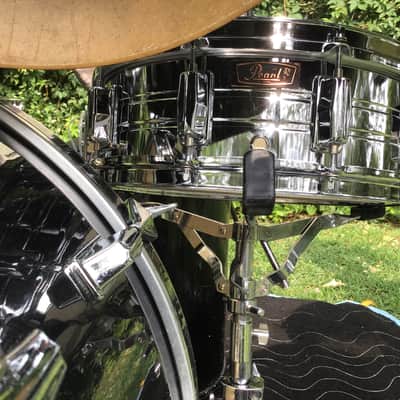 Pearl Peter Criss 1970’s KISS Alive 2  Drum Set Black/Chrome 14-Piece Fiberglass Concert Tom Drums image 17