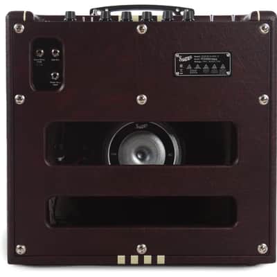 Supro Delta King 12 - Burgundy with Cream Stripes image 2