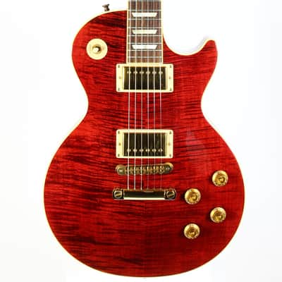Gibson USA 50s Les Paul Standard Plus 2006 | Black Cherry Flametop Gold Hardware AA Top image 3