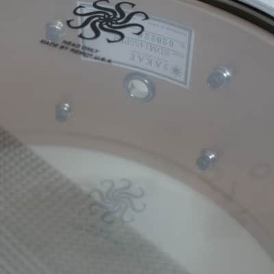 Sakae SDM1455PBJ 5.5x14" sand cast Phosphor bell Bronze Snare Drum image 7