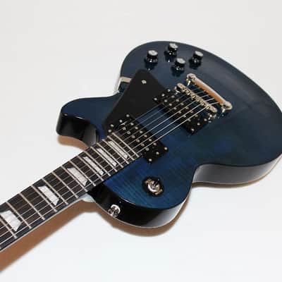 Epiphone Les Paul Classic-T Min-Etune Self Tunning Blue Electric Guitar image 3