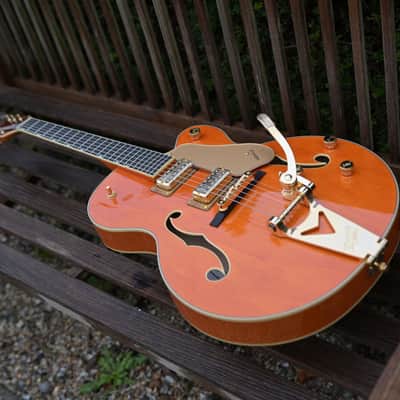 Gretsch Synchromatic Nashville Hollow Body Single-Cut with Bigsby - 50's Orange Stain image 10