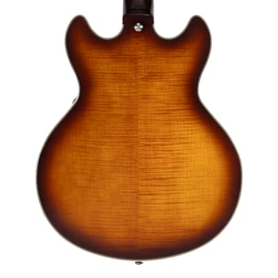 D'Angelico Premier Mini DC Electric Guitar - Dark Iced Tea Burst - B-Stock image 5