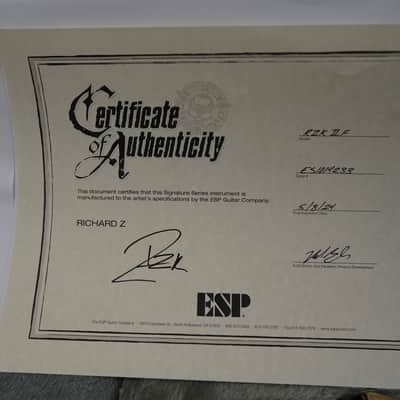 ESP E-II RZK-II EC Distressed & Burnt 6-String Electric Guitar w/ Case image 12