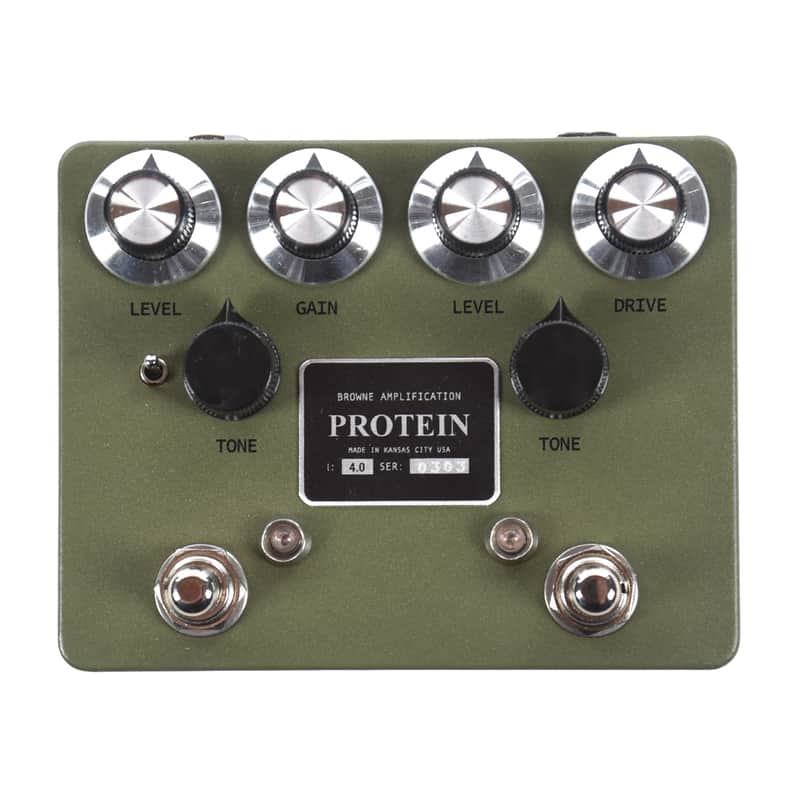Browne Amplification Protein Dual Overdrive v4 Pedal Green image 1