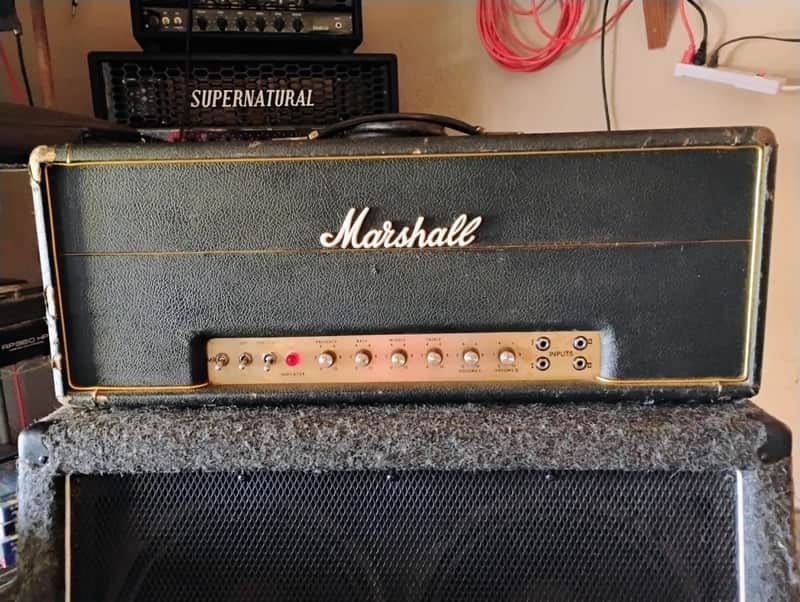 Marshall JMP 1969 Super Bass 2-Channel 100-Watt Guitar / Bass Amp Head - Black
