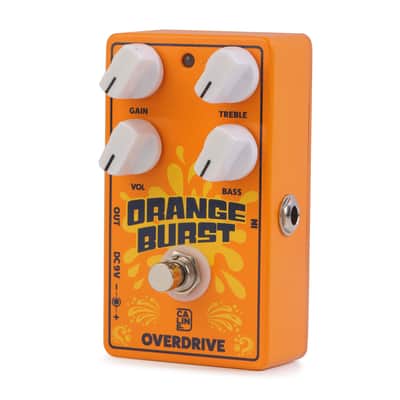 Caline CP-516 Orange Burst Overdrive Pedal True bypass, FREE PICK + HOLDER+ FREE SHIP USA image 5