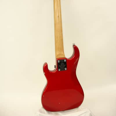 Samick by Greg Bennett Design Corsair Mini Bass Guitar, Candy Apple Red w/ Bag image 18