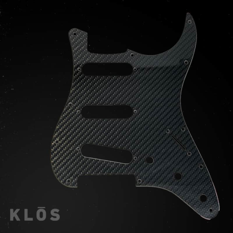 KLOS Carbon Fiber Pickguard For Stratocaster SSS image 1