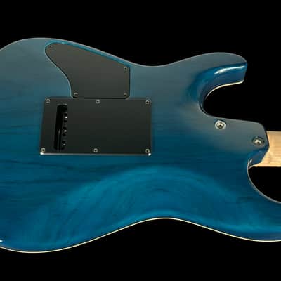 2015 Tom Anderson Drop Top Personalized Flame Top ~ Natural Arctic Blue Burst with Binding image 3