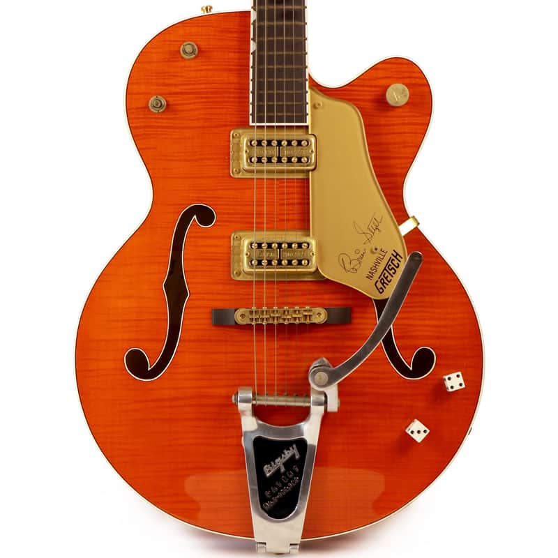 2001 Gretsch Brian Setzer Signature 6120SSU Nashville, Orange Tiger Flame image 1