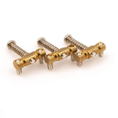 Tone Ninja Compensated Telecaster 1/4 Saddles (3), USA Made, Brass
