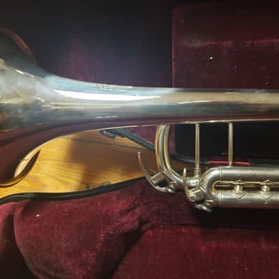 Yamaha Xeno 8335GS Silver Trumpet W/ Gold Brass Bell--Serviced, Nice! image 7