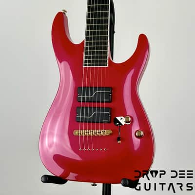 ESP LTD Stephen Carpenter SC-607B Baritone 7-String Electric Guitar w/ Case - Magenta Metallic image 4