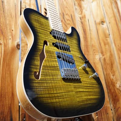 Schecter USA CUSTOM SHOP MASTERWORKS PT Nashville S/H Olive Green Sunburst w/ Tolex Case (2022) image 13