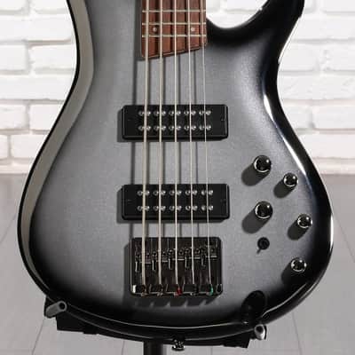 Ibanez Standard SR305E 5-string Bass Guitar - Metallic Silver Sunburst (SR305EMSSd1) image 1