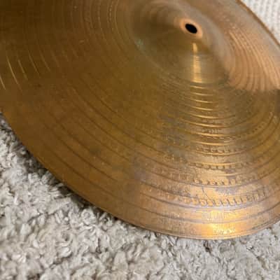 Zildjian 14" A. Zildjian '60s Stamp Hi-Hat Cymbals (Pair) 1960s - Traditional image 8