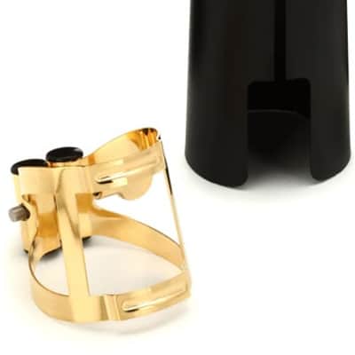Vandoren LC58DP M|O Tenor Saxophone Ligature and Cap - Gilded image 2