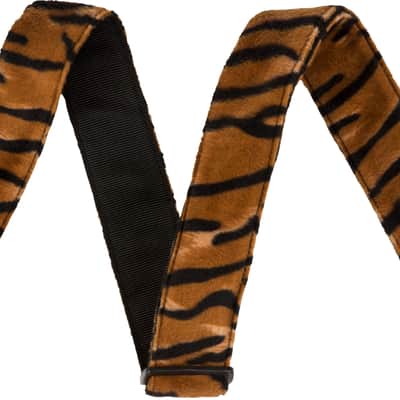 Genuine Fender 2" Wide, Wild Animal Faux Print Guitar Strap - Tiger image 3