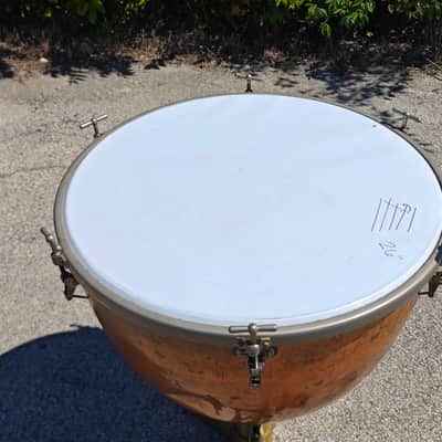 26" Vintage WFL Drum Co Concert Grand Pedal Timpani - Copper 25" image 2