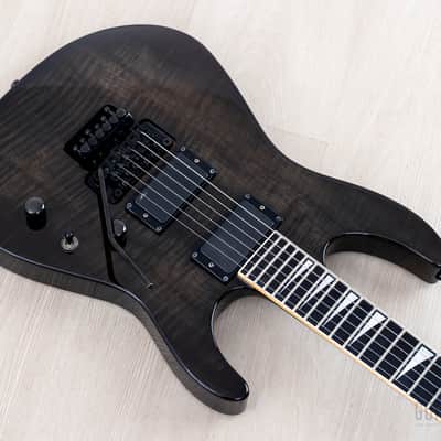 2008 Jackson Stars Soloist SL-TN01EMG Trans Black w/ Flame Maple Top, EMG 81 & Floyd Rose, Japan image 9