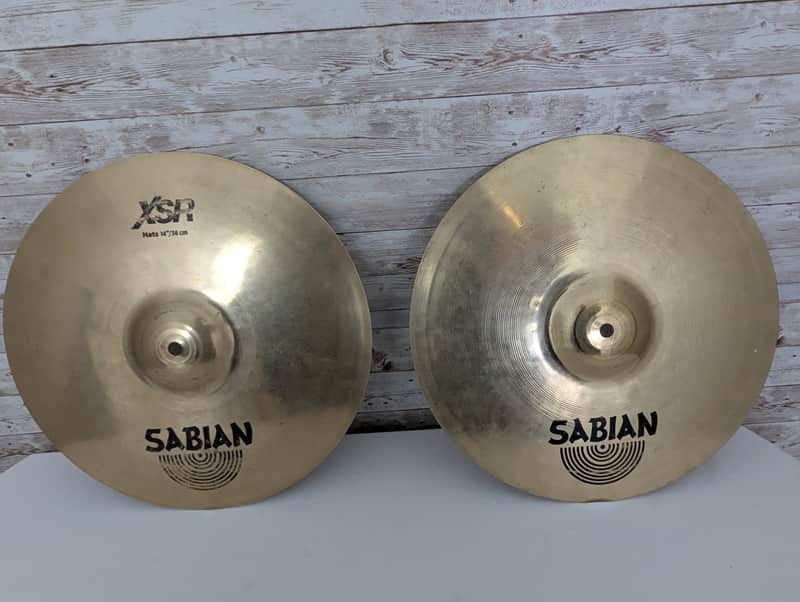 Used Sabian 14" XSR Hi-Hat Cymbals (Pair) image 1