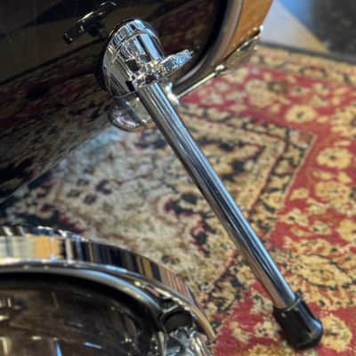 VINTAGE 1980's Gretsch Square Badge Factory Original Drum Set in Gloss Ebony - 16x22, 10x10, 10x12, 11x13, 16x16 image 14