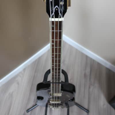 AS-IS 60's Raven Univox-Style Scroll Violin Electric Bass (MIJ) image 4
