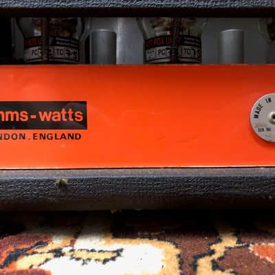 Vintage 1960s (1969) Simms Watts Super 150 150w KT88 Guitar Valve Amplifier Head image 10