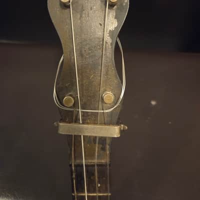 Vintage Vegas Style 4 string Banjo with case Unknown  1920s image 7