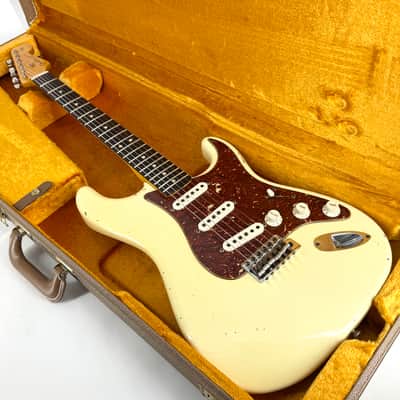 2015 Fender Custom Shop '63 Stratocaster Journeyman Relic - Vintage White image 1
