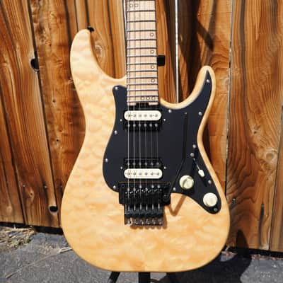 Schecter Diamond Series PROTOTYPE SVSS Exotic-FR - Natural/Quilt Top 6-String Electric Guitar (2023) image 5