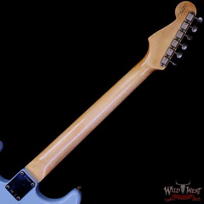 Fender Custom Shop 1962 Stratocaster Hand-Wound Pickups AAA Dark Rosewood Slab Board Relic Sonic Blue image 5