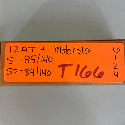 1950 Tung Sol 12AT7 ECC81 Vintage Motorola Short Plate D Getter Preamp Tube!T166 image 7