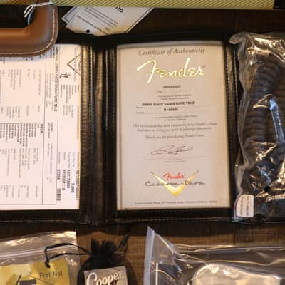 Unplayed! 2025 Fender Custom Shop Jimmy Page Mirrored Telecaster Electric Guitar White Blonde + COA OHSC image 11