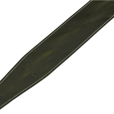 FENDER - Broken-In Leather Strap  Green  2.5 - 0990641062 image 3