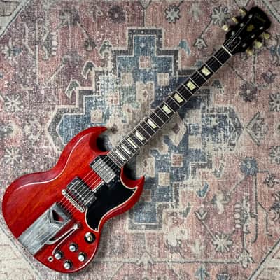 1961 Gibson Les Paul Standard Vintage Cherry 2x PAF Patent Applied For Made In Kalamazoo Electric Guitar W/ Original Lifton Hardshell Case! image 3