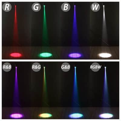 2PCS 50W RGBW LED Pinspot Lights | DMX Stage Lighting for Party, Disco, and DJ Shows image 3