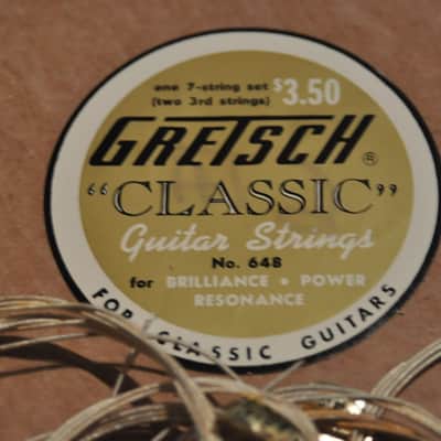 Gretsch 'Classic' Guitar strings set - 1950's "T" roof logo in original box image 6