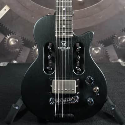 Traveler Guitar EG-1 MOD-X Travel Electric Guitar Satin Black w/ Gig Bag image 1