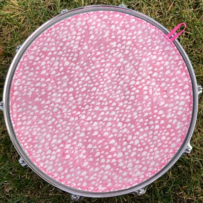 14" reversible Drum Bunny cotton drum cover - partial mute - dampener - compare to Big Fat Snare Drum Quesadilla, Drum Tortilla image 4