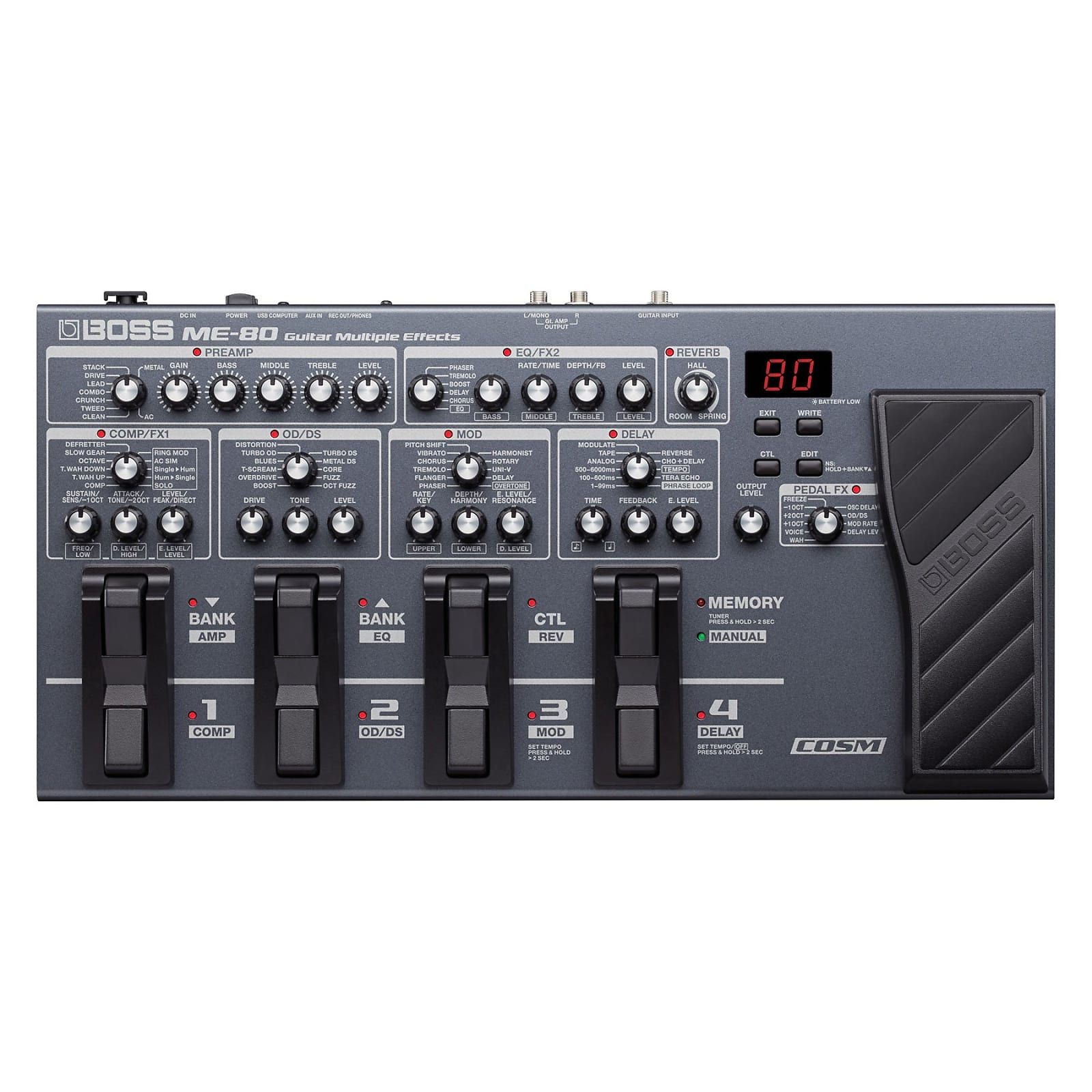Boss ME-80 Guitar Multiple Effects | Reverb Canada