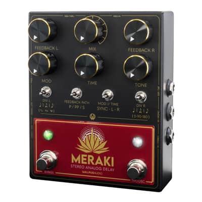 New Walrus Audio Meraki Analog Stereo Dual Delay Guitar Effects Pedal image 4