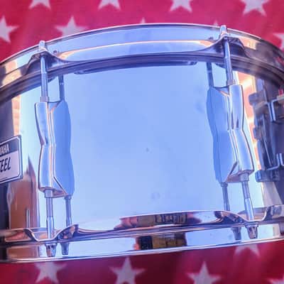 Yamaha SD-2465 6.5x14" Metal Series Steel Snare Drum 2010s - Chrome Over Steel image 2