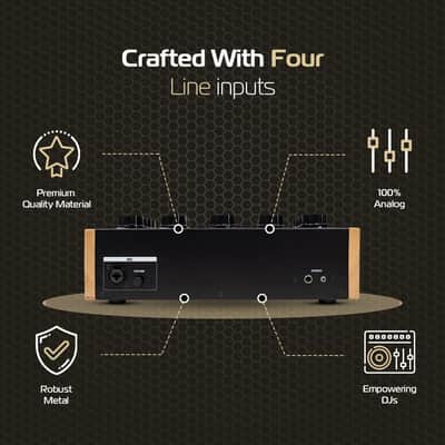 Headliner R4 4-Channel analog rotary DJ mixer with built-in Filter image 3