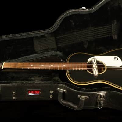 Gretsch G9520E Gin Rickey Black Parlor Guitar w/Rare Road Runner HSC | Sweet Blues & Jazz Tone image 13